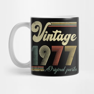 Vintage 1977 47th Birthday Gift Men Women 47 Years Old Mug